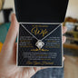 To My Beautiful Wife | "In You, I Found The Love of My Life" | Love Knot Necklace