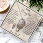 To My Daughter | This Old Lion Will Always Have Your Back | Love Dad | Love Knot Necklace
