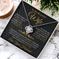To My Beautiful Wife | "In You, I Found The Love of My Life" | Love Knot Necklace