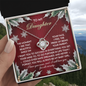 To My Daughter | All Eternity | Love Knot Necklace (Yellow & White Gold Variants)
