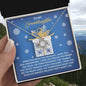 To My Granddaughter | Brave Hero | Love Knot Necklace (Yellow & White Gold Variants)