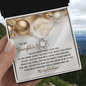 To My Daughter | How Worthy | Love Knot Necklace (Yellow & White Gold Variants)