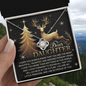 To My Dear Daughter | In This World | Love Knot Necklace (Yellow & White Gold Variants)