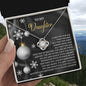 To My Daughter | Pride And Joy | Love Knot Necklace (Yellow & White Gold Variants)