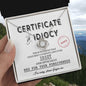 I'm Sorry | Certificate Of Idiocy | Love Knot Necklace