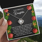 To My Beautiful Daughter | Nobody Can Replace | Love Knot Necklace (Yellow & White Gold Variants)