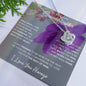 To My Lovely Granddaughter | My Sunshine... Violet | Love Knot Necklace