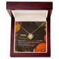 Happy Thanksgiving | How Lucky I Am | Love Knot Necklace (Yellow & White Gold Variants)