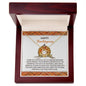 Happy Thanksgiving | Grateful To Have You In My Life | Love Knot Necklace (Yellow & White Gold Variants)
