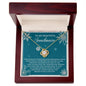 To My Beautiful Soulmate | We Are A Team | Love Knot Necklace (Yellow & White Gold Variants)