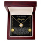 To My Beautiful Daughter | Deep Waters | Love Knot Necklace (Yellow & White Gold Variants)