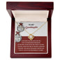 To My Granddaughter | To An End | Love Knot Necklace (Yellow & White Gold Variants)