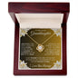 To My Lovely Granddaughter | My Sunshine... Lilies on Gold | Love Knot Necklace