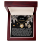 To My Daughter | Prouder Of You | Love Knot Necklace (Yellow & White Gold Variants)