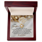 To My Daughter | How Worthy | Love Knot Necklace (Yellow & White Gold Variants)