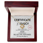 I'm Sorry | Certificate Of Idiocy | Love Knot Necklace