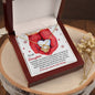To My Daughter | In My Heart | Love Knot Necklace (Yellow & White Gold Variants)