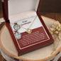 To My Granddaughter | To An End | Love Knot Necklace (Yellow & White Gold Variants)