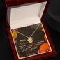 Happy Thanksgiving | How Lucky I Am | Love Knot Necklace (Yellow & White Gold Variants)