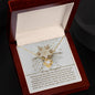 To My Daughter | You Can Go | Love Knot Necklace (Yellow & White Gold Variants)