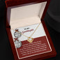 To My Granddaughter | To An End | Love Knot Necklace (Yellow & White Gold Variants)