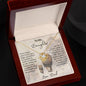 To My Daughter | This Old Lion Will Always Have Your Back | Love Dad | Love Knot Necklace
