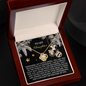 To My Daughter | Prouder Of You | Love Knot Necklace (Yellow & White Gold Variants)