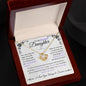 Stunning Daughter Gift | "My Last Breath" | White Gold Love Knot Necklace