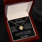 To My Lovely Daughter | Love Mom | Love Knot Necklace