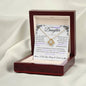 Stunning Daughter Gift | "My Last Breath" | White Gold Love Knot Necklace