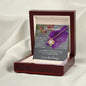 To My Lovely Granddaughter | My Sunshine... Violet | Love Knot Necklace