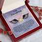Daughter | Brave And Strong | Love Knot Necklace