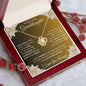 To My Lovely Granddaughter | My Sunshine... Lilies on Gold | Love Knot Necklace