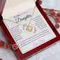 To My Precious Daughter | Love Knot Necklace | Love Dad