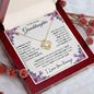 To My Lovely Granddaughter | Someday When... Roses on White | Love Knot Necklace