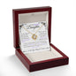 Stunning Daughter Gift | "My Last Breath" | White Gold Love Knot Necklace