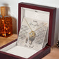 To My Daughter | This Old Lion Will Always Have Your Back | Love Dad | Love Knot Necklace
