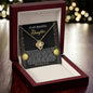 To My Beautiful Daughter | Deep Waters | Love Knot Necklace (Yellow & White Gold Variants)