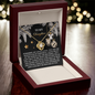 To My Daughter | Prouder Of You | Love Knot Necklace (Yellow & White Gold Variants)