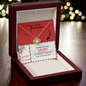 To My Furmom | Sloppy Kisses | Love Knot Necklace (Yellow & White Gold Variants)