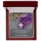 To My Lovely Granddaughter | My Sunshine... Violet | Love Knot Necklace