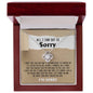 I'm Sorry | Don't Keep Me Apart | Love Knot Necklace