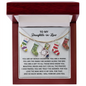 To My Daughter-in-Law | A Gift | Love Knot Necklace (Yellow & White Gold Variants)