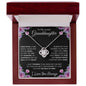 To My Lovely Granddaughter | My Sunshine | Love Knot Necklace
