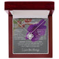 To My Lovely Granddaughter | Someday When... Violet | Love Knot Necklace