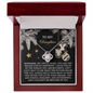 To My Daughter | Prouder Of You | Love Knot Necklace (Yellow & White Gold Variants)