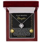 To My Beautiful Daughter | Deep Waters | Love Knot Necklace (Yellow & White Gold Variants)