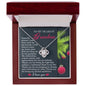 To My Dearest Grandma | Eternal Sunflower | Love Knot Necklace (Yellow & White Gold Variants)