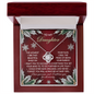 To My Daughter | All Eternity | Love Knot Necklace (Yellow & White Gold Variants)