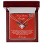 Merry Christmas Daughter | This Christmas | Love Knot Necklace (Yellow & White Gold Variants)